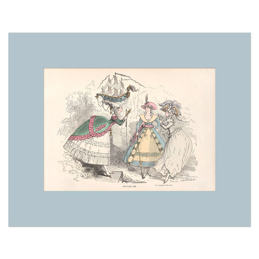 Les Filles d'Eve book plate - 8 x 10" mounted print